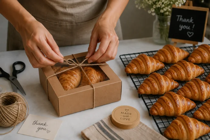 Backyard Bakers — packing a fresh order